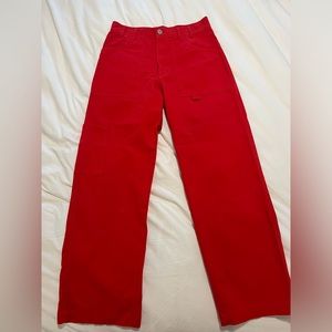 Zara Cargo Pants | Red | Large